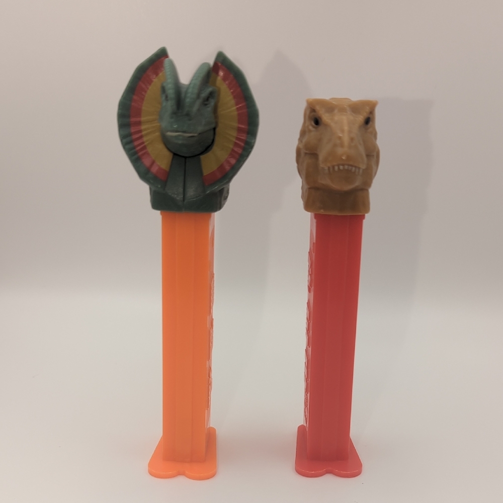 Dinosaur Pez Dispenser Set Jurassic T-rex